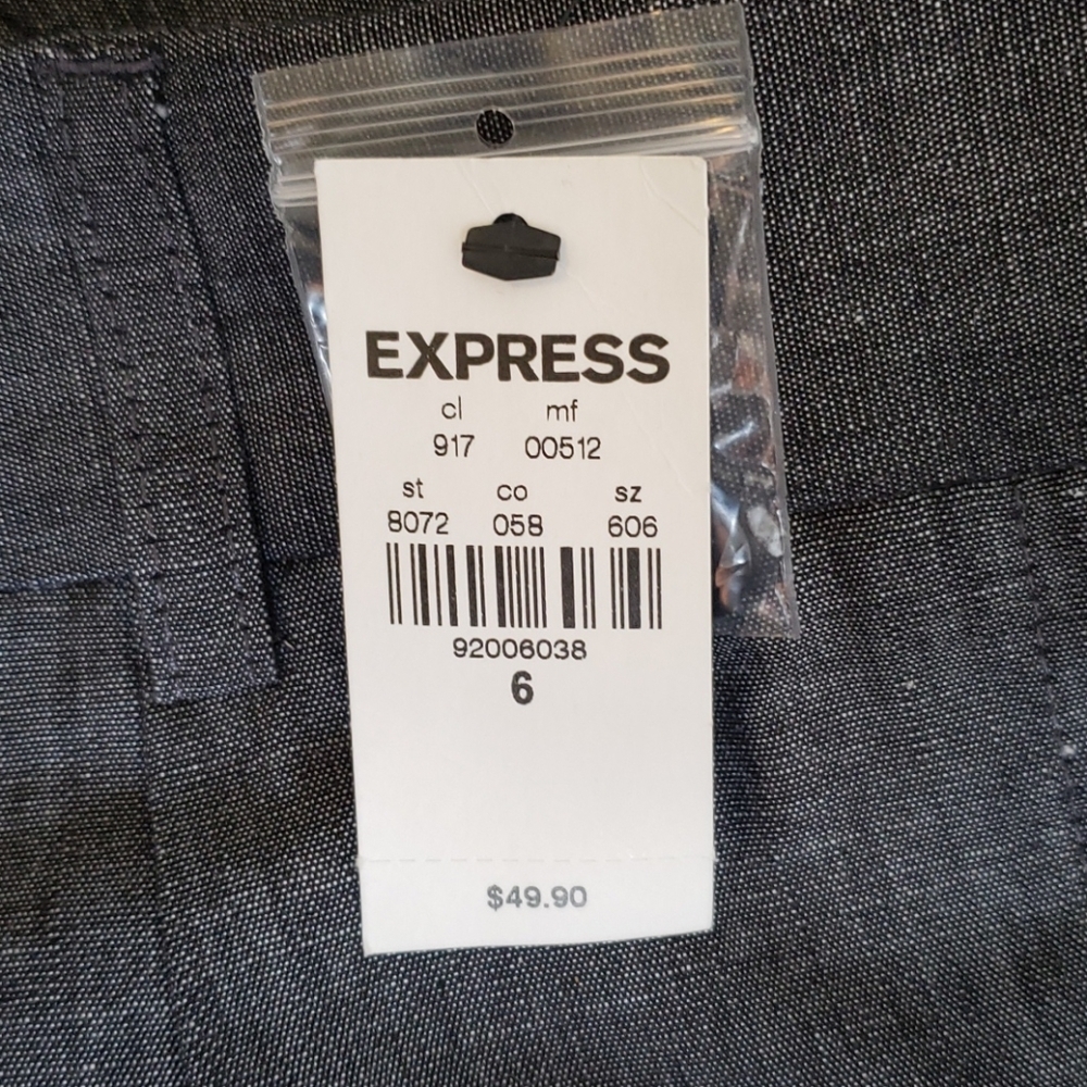 Express Dark Grey/Black Shorts - Picture 6 of 6